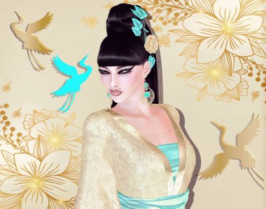 The Four Beauties of China. The most beautiful women of Chinese History and Mythology are brought to life through our exclusive digital art style. They embody Legend, Art, Fashion and Beauty! Xi Shi, Wang Zhaojun, Diaochan and  Yang Guifei,