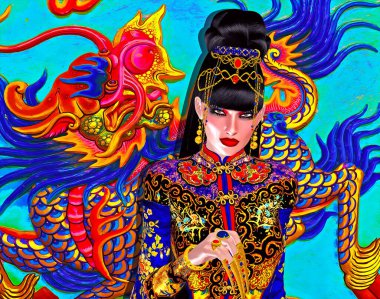 The Four Beauties of China. The most beautiful women of Chinese History and Mythology are brought to life through our exclusive digital art style. They embody Legend, Art, Fashion and Beauty! Xi Shi, Wang Zhaojun, Diaochan and  Yang Guifei,