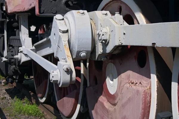 Old wheel tank engine — Stock Photo, Image