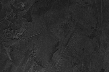 Grunge tarzı bir tasarım için koyu çimento arka planı. Beton bir duvar. Gri alçı.