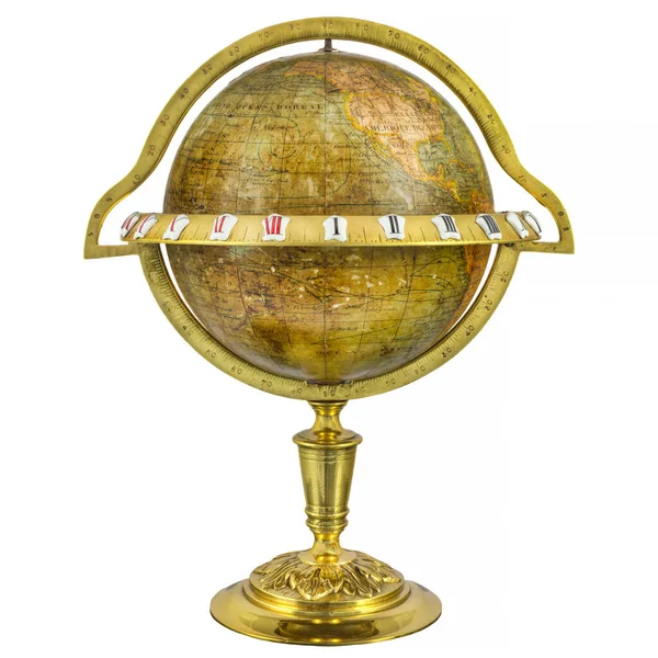 Medieval Globe Enamel Decoration Isolated White Background Stock Photo