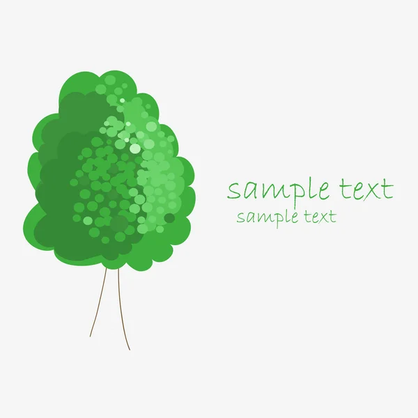 Esempio di albero testo — Vettoriale Stock