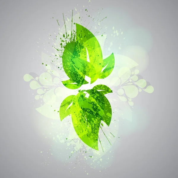 Streszczenie wektor zielony liść — Wektor stockowy