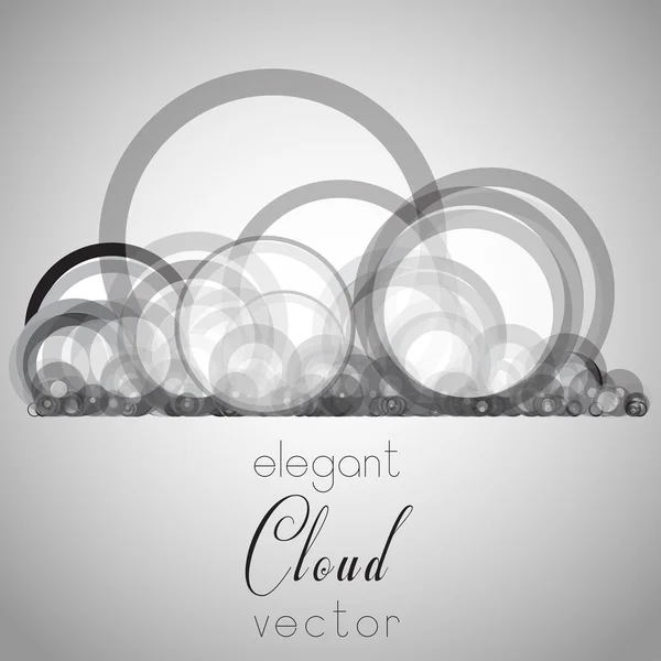 Elegant cloud — Stock Vector