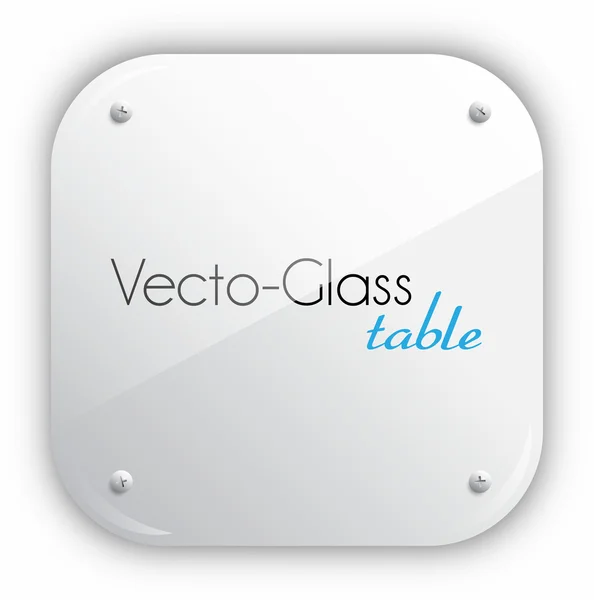 Glas bord — Stock vektor