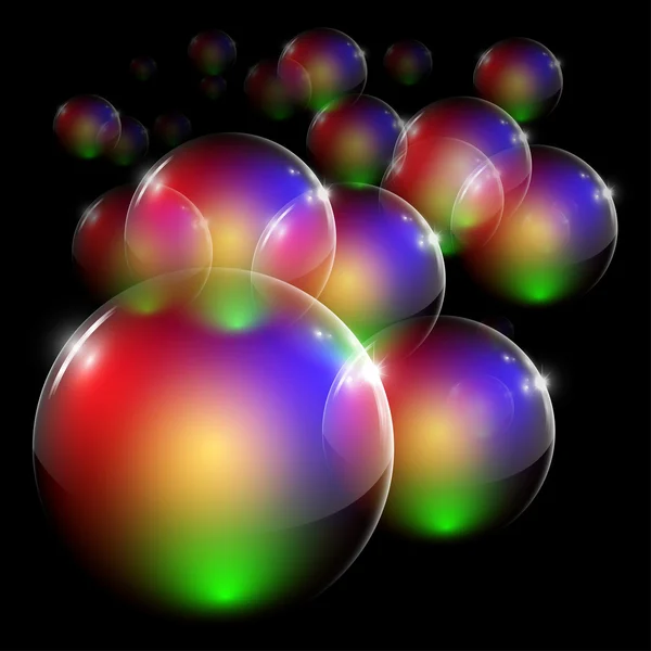 Bulles claires colorées — Image vectorielle