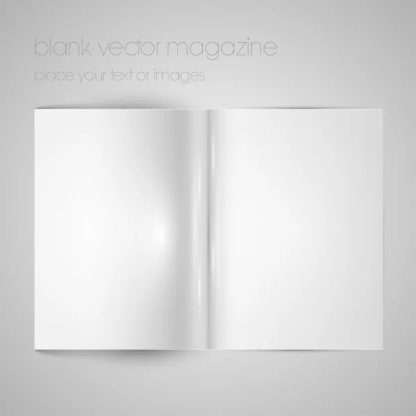 Papel de revista de vector en blanco — Vector de stock