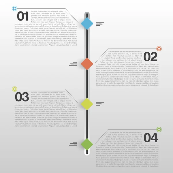 Minimales Design der Infografik — Stockvektor