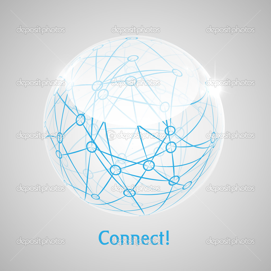 Connect World abstract concept art