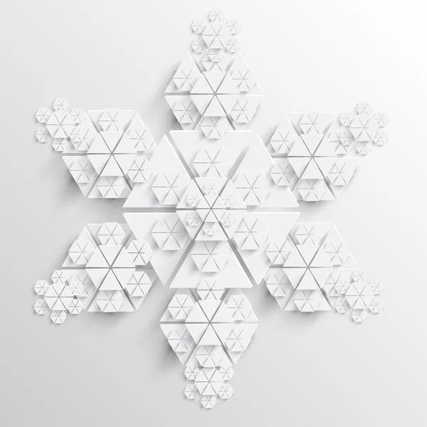 Fiocco di neve di carta — Vettoriale Stock