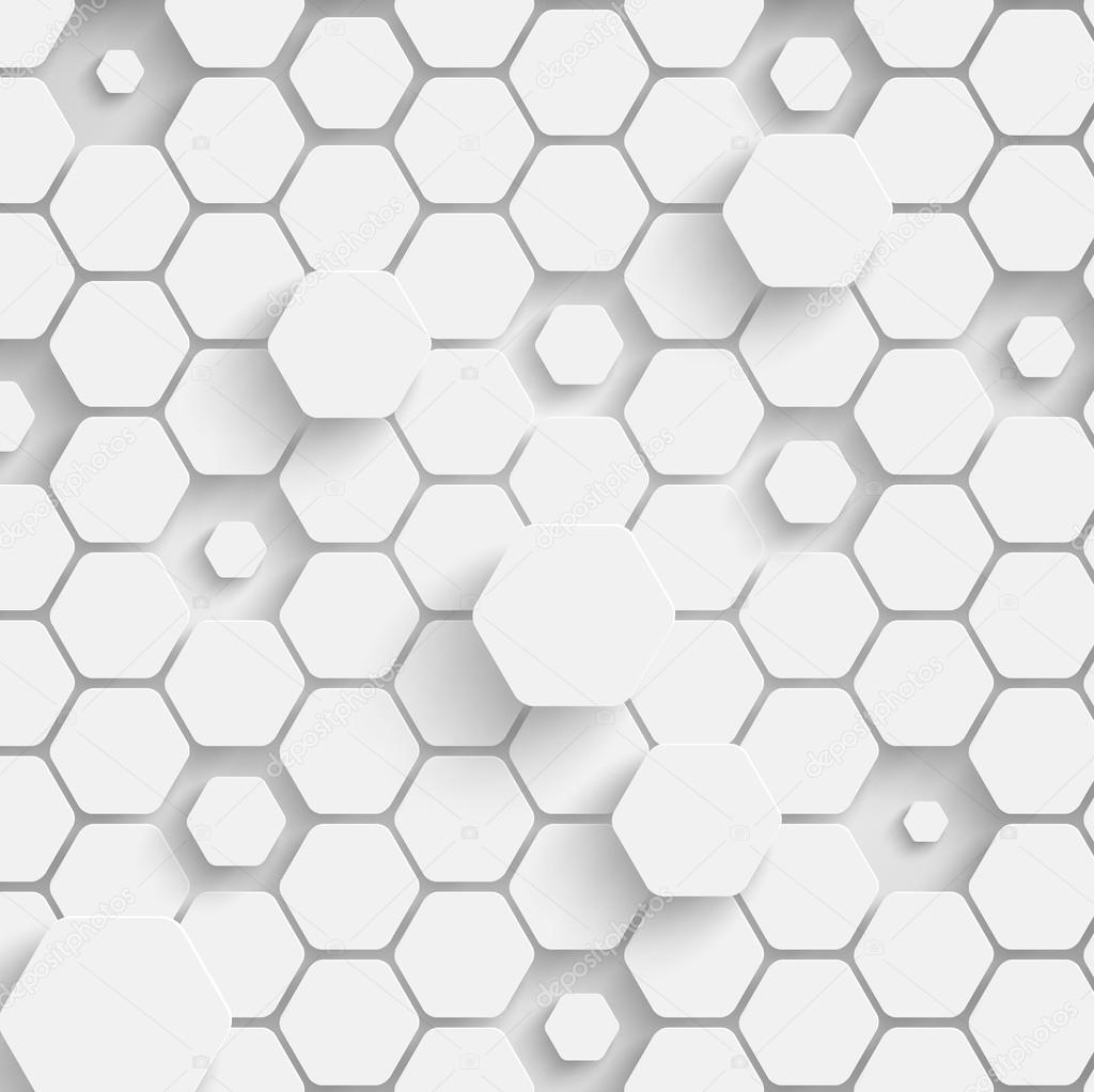 Paper hexagon background