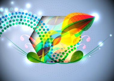 Altıgen soyut şekilleri