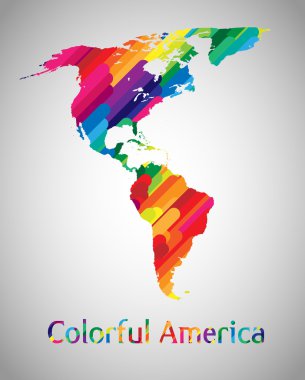 Colorful America clipart