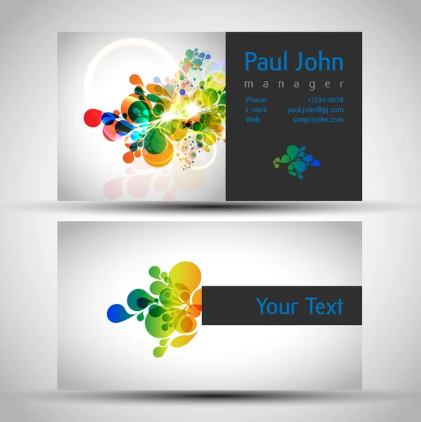 Abstract business-card — Stock Vector