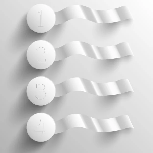 번호가 매겨진된 현대 디자인 서식 파일 — 스톡 벡터