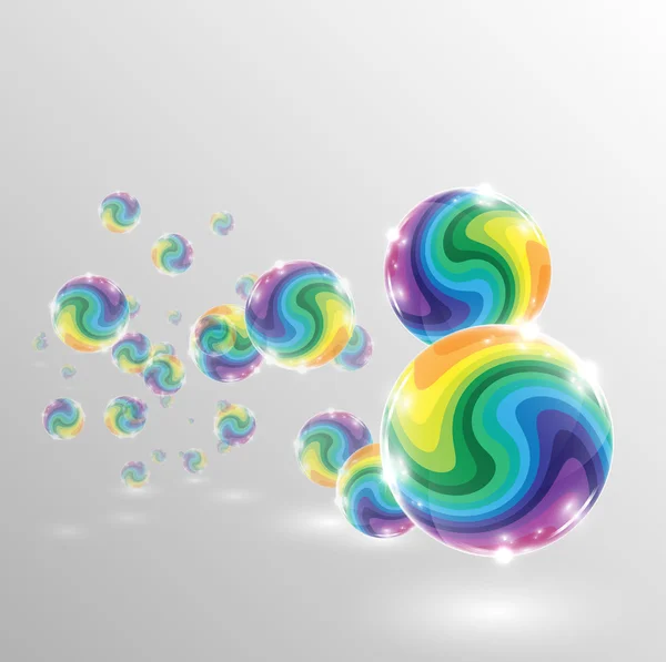 Fond boules colorées — Image vectorielle