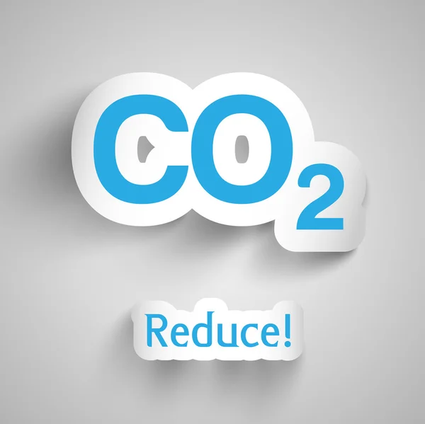 CO2 pollution — Stock Vector