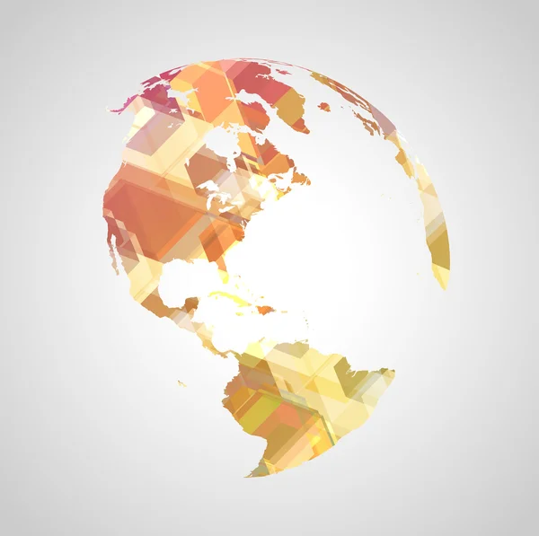 Colorido símbolo del mundo — Vector de stock