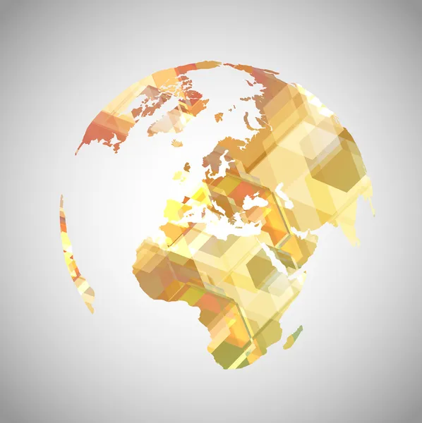 Colorido símbolo del mundo — Vector de stock