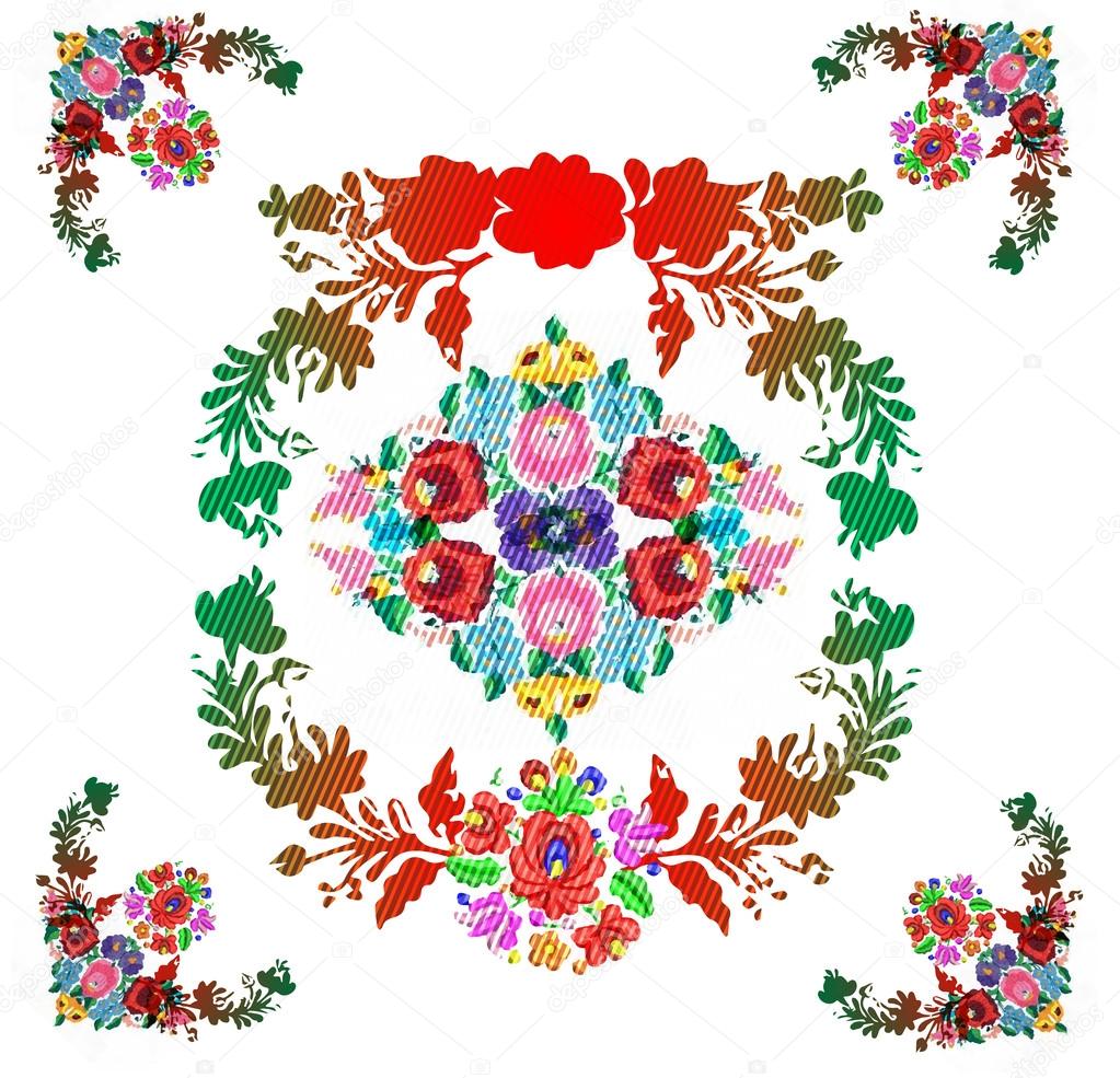 Hungarian folk pattern