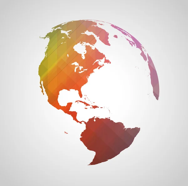 Symbole du monde coloré — Image vectorielle