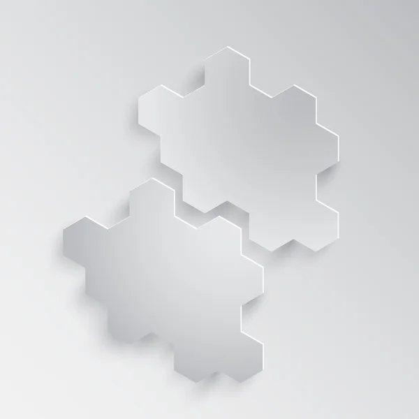 Design hexagonal moderne — Image vectorielle