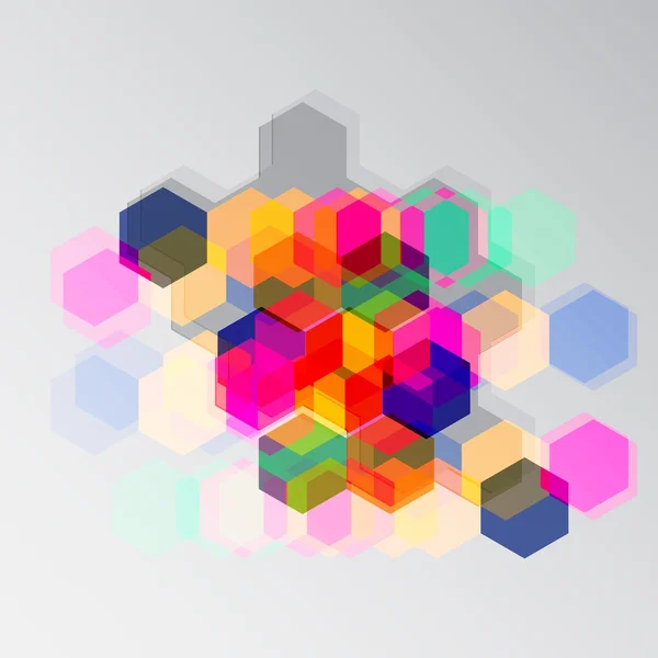 Hexagon modern design — Stock Vector