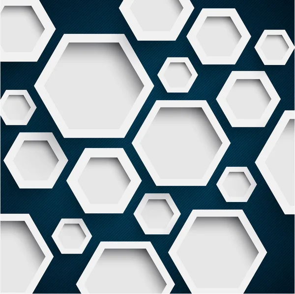 Illustration hexagonale infographique — Image vectorielle