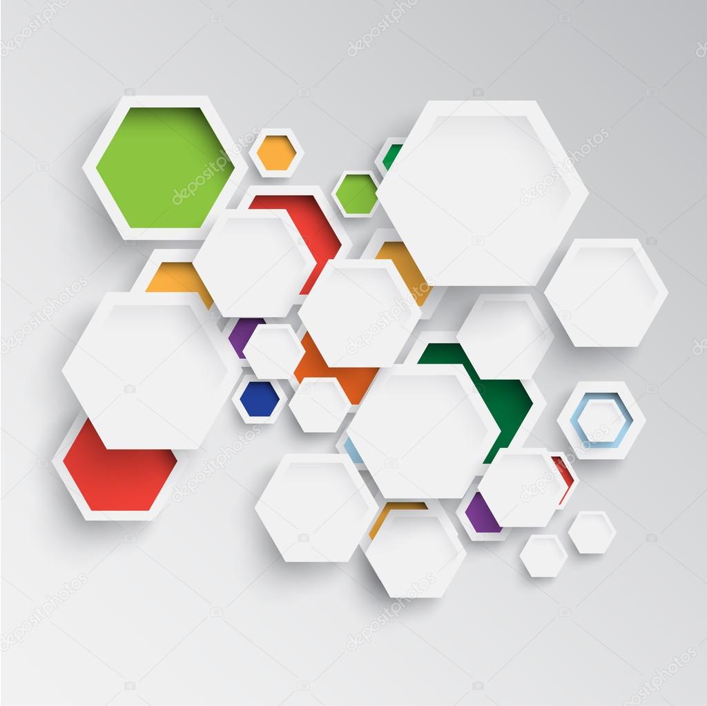 Modern hexagon design