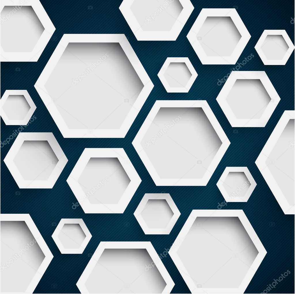 Infographic hexagon  illustration