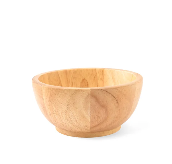 Tahta kase beyaz arka plan kırpma yolunda izole