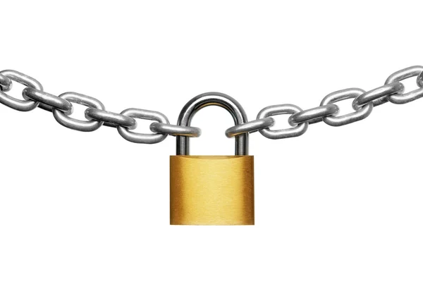 Padlock and chain — Stock Photo, Image