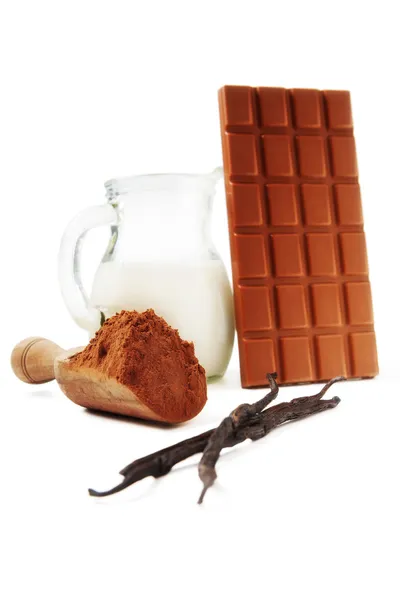 Ingrediënten van chocolade — Stockfoto