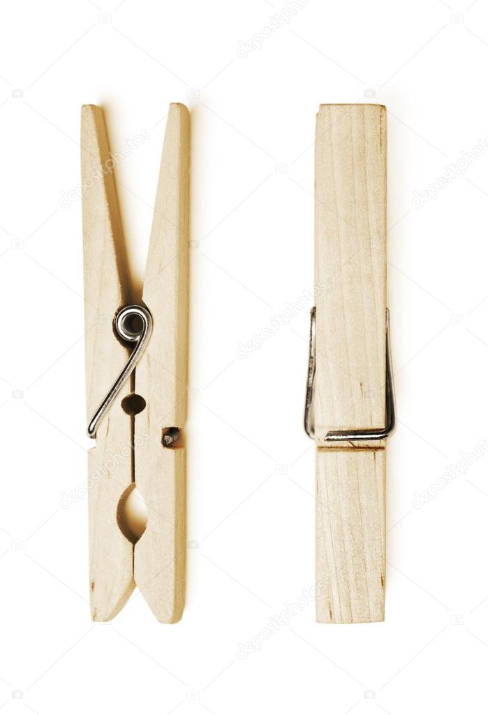 Wooden clothes pin