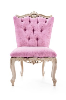 pembe vintage lüks koltuk