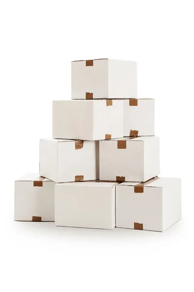 Pile of cardboard boxes — Stock Photo, Image