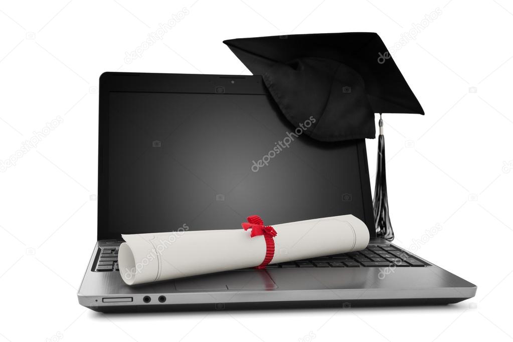 Diploma and laptop