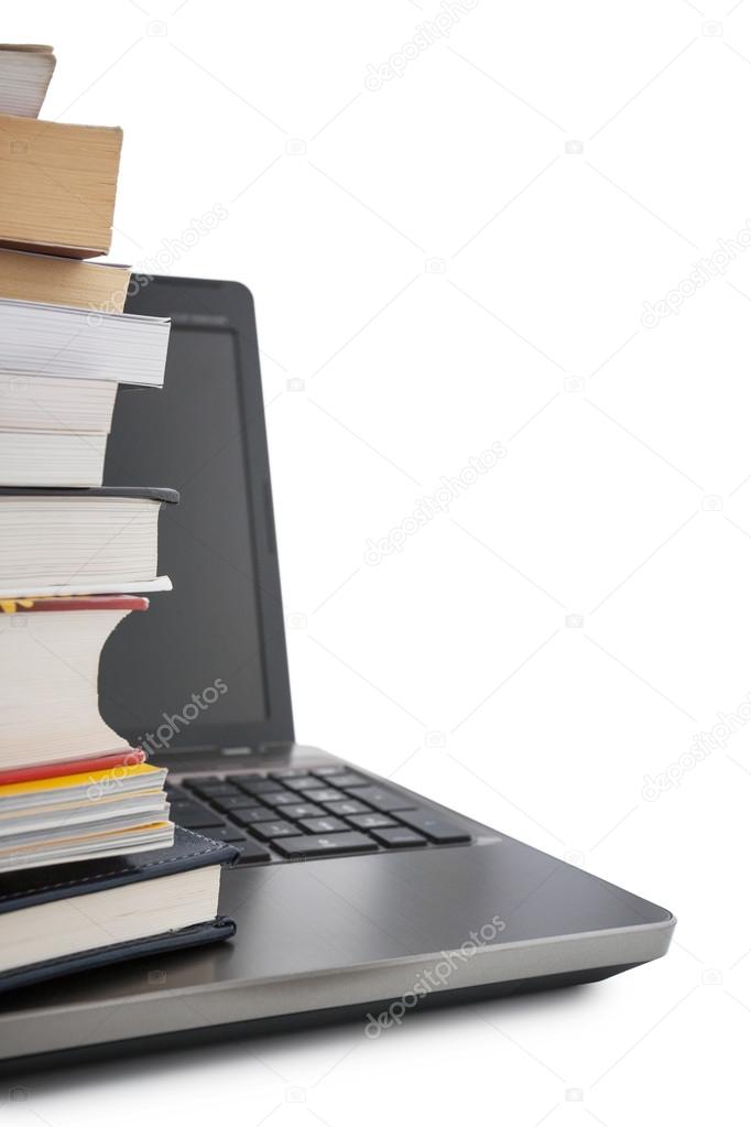 Books and laptop