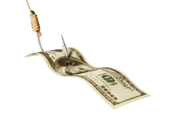 Money on a Hook — Stock Photo, Image