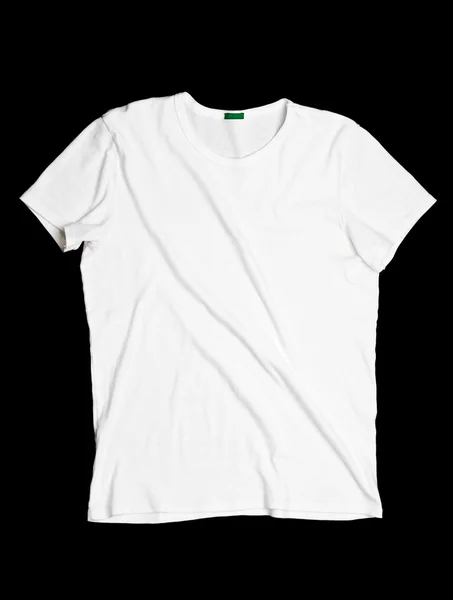 Vrásčitá bílé tričko — Stock fotografie