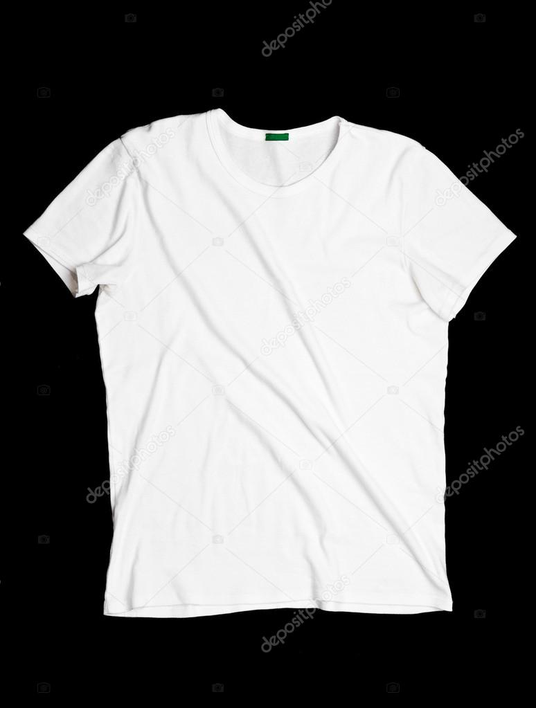Wrinkled white t-shirt