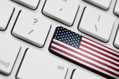 bilgisayar anahtar Amerikan bayrağı
