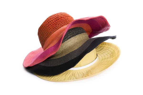Tři barevné klobouky — Stock fotografie