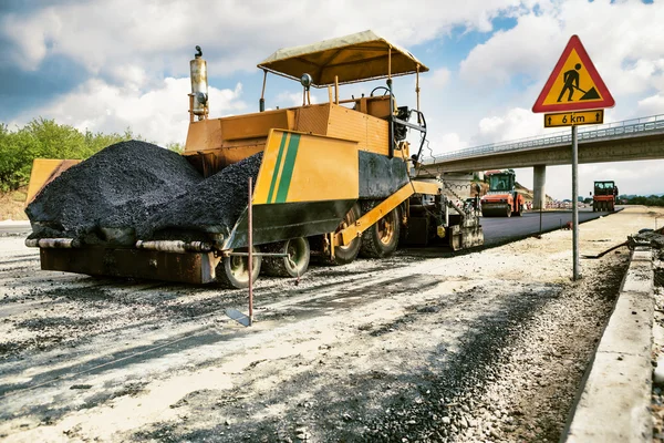 Yol İnşaatı — Stok fotoğraf