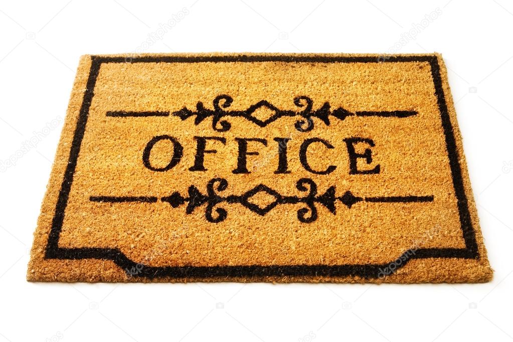 Office welcome mat