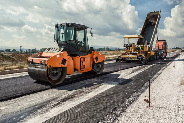 Construcción de carreteras — Foto de Stock