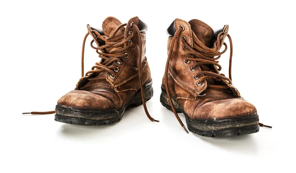 Παλιά παπούτσια από δέρμα — Φωτογραφία Αρχείου