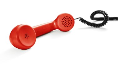 Vintage kırmızı telefon