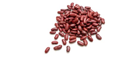 Beyaz arka plan üzerinde kuru Barbunya