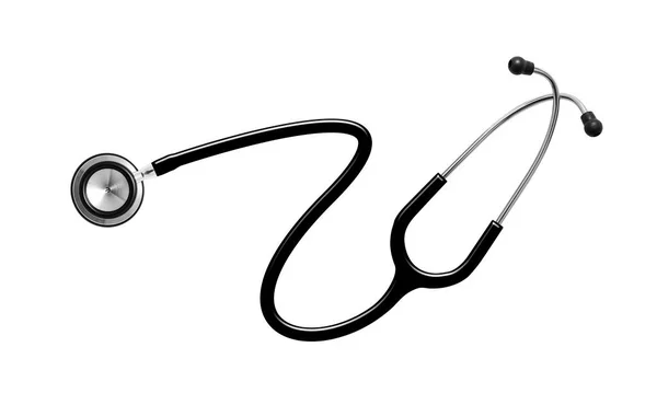 Stethoskop Isoliert Auf Weißem Hintergrund Mit Clipping Pfad — Stockfoto